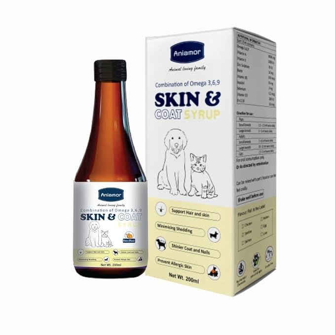 Aniamor Skin and Coat Care Syrup for Dogs and Cats